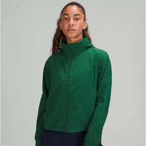 Lululemon Women’s Lightweight Hooded Windbreaker Jacket LW4BR5S Green Size 10